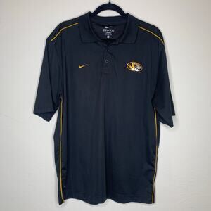 Missouri Nike Golf Polo Shirt Mizzou Tigers Sz Large